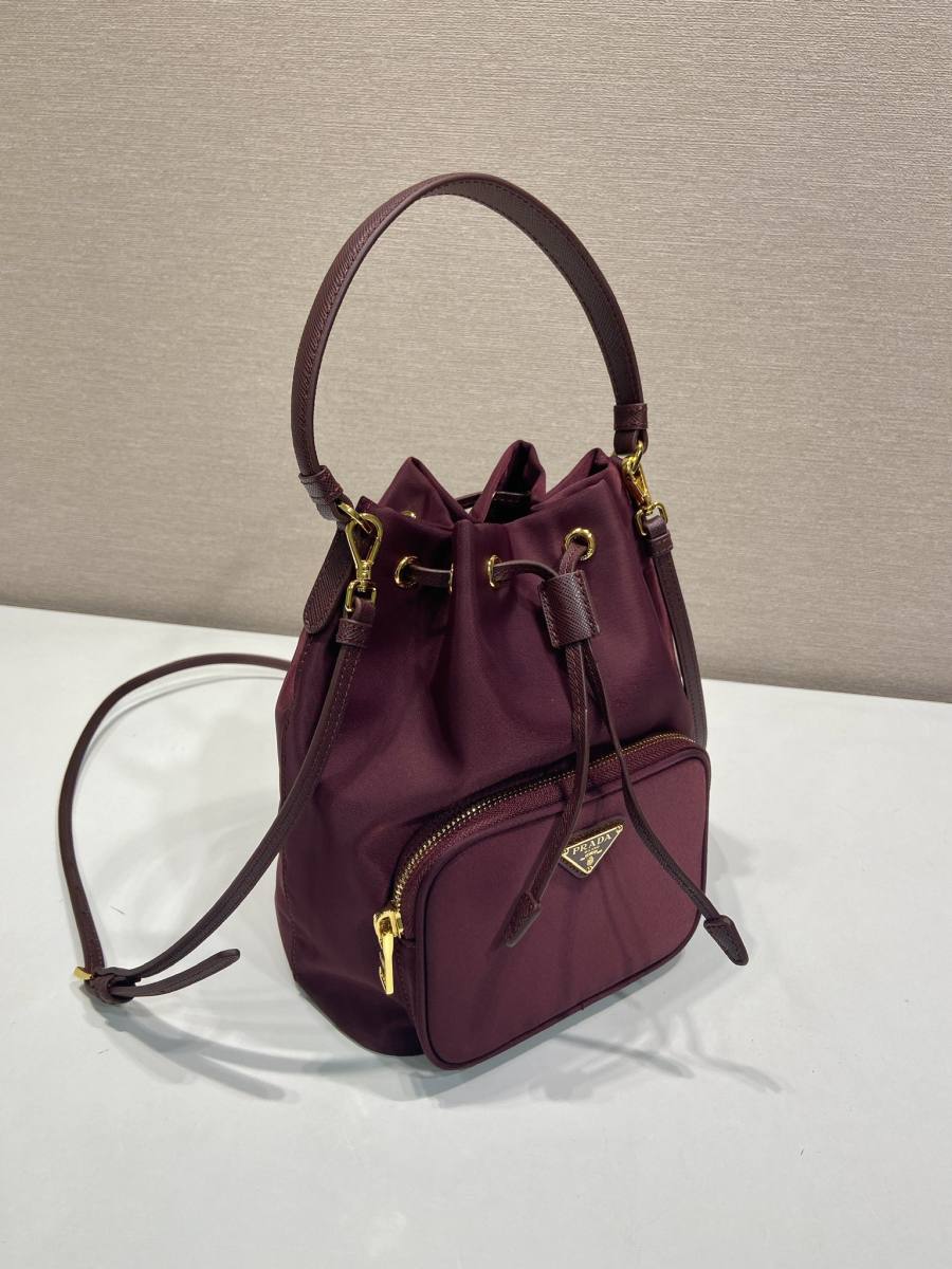 RP 2296000 Prada Duet Jacquard Bucket Nylon 1BH038 E844