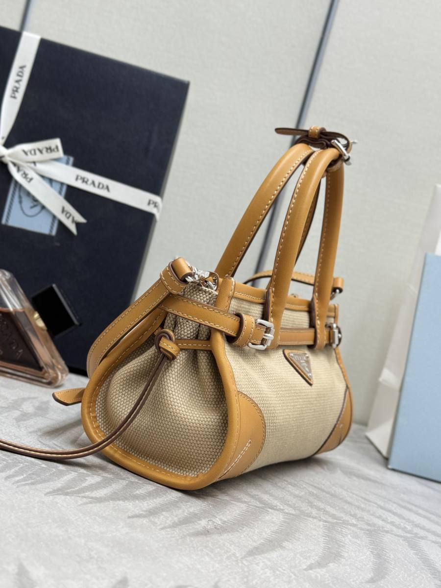 RP 3457000 Prada Bonnie Mini Canvas 23.5x12x9 1BA486 466F