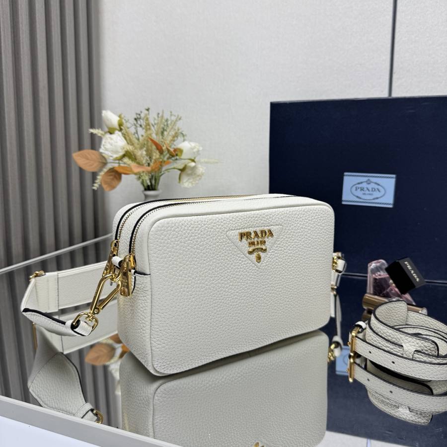 RP 3565000 Prada Double Zip Small Shoulder 1BH082 02F5
