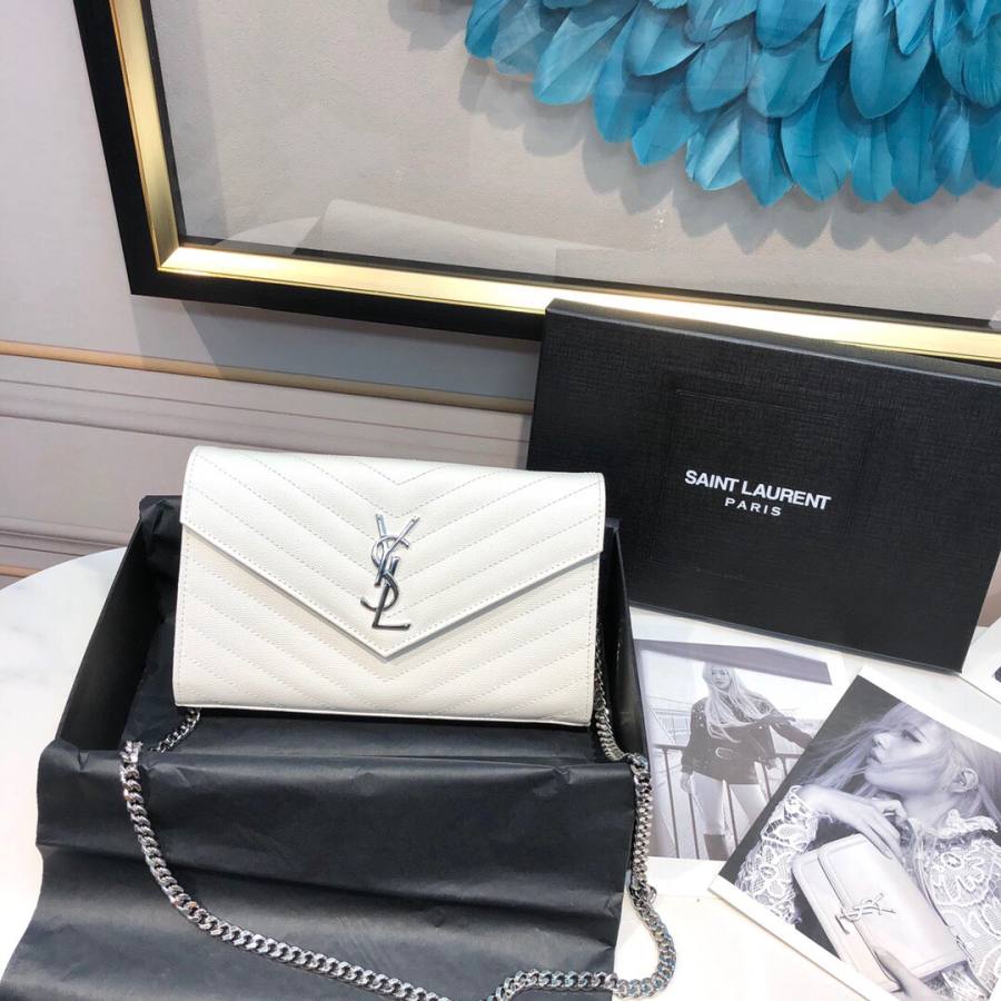 Saint Laurent Envelope WOC 19 x 11.5 x 4 478A