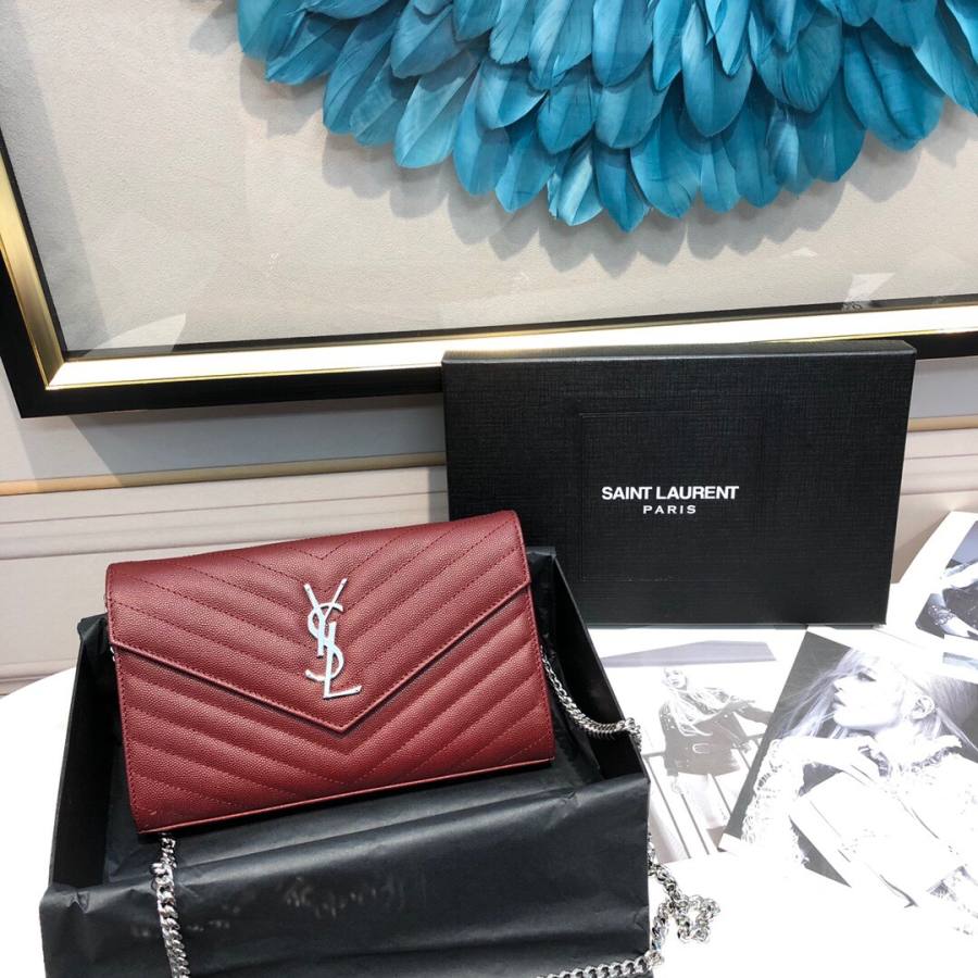 Saint Laurent Envelope WOC 19 x 11.5 x 4 A6B8